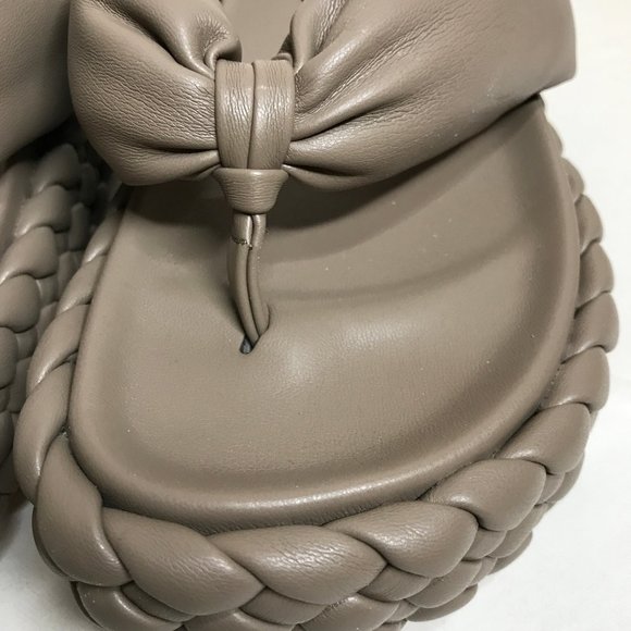 Paloma Barcelo Henry Constance Chunky Braided Platform Thong Sandals Size 38 - Picture 15 of 15